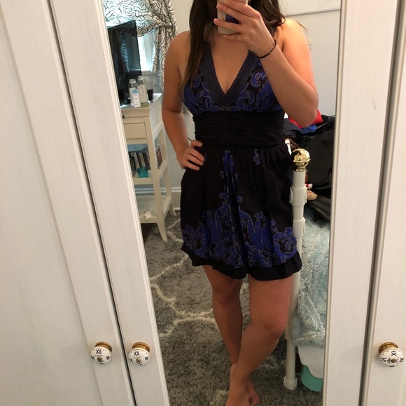 🌟 Free People midnight blue dress - Picture 3 of 7